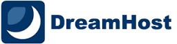 Logo for DreamHost website hosting company.
